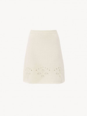 Chloe A-line Mini Knitwear Iconic Milk | CHE-SR13942