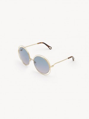 Chloe Carlina Petite Sunglasses GRADIENT AZURE TO LILAC | CHE-SR14539