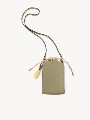 Chloe Cecilya Vertical Pouch Shoulder Bags POTTERY GREEN | CHE-SR14588