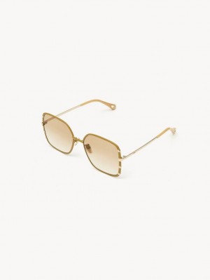 Chloe Celeste Sunglasses GOLD / OCHRE | CHE-SR14527