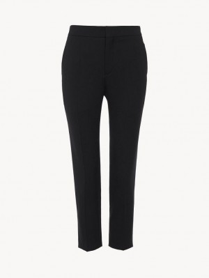 Chloe Cropped Pants Black | CHE-SR13967