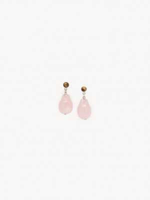 Chloe Darcey Earrings PINK - BROWN 1 | CHE-SR14414