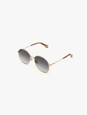 Chloe Faith Sunglasses GOLD/GRADIENT GREY | CHE-SR14510