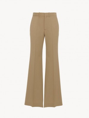 Chloe Flared Pants Pearl Beige | CHE-SR14024