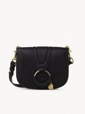 Chloe Hana Shoulder Bags Black | CHE-SR14640