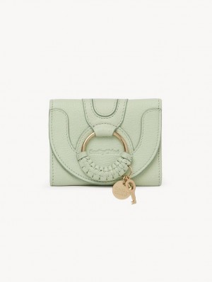 Chloe Hana Tri-fold Compact Wallets PASTEL GREEN | CHE-SR14909