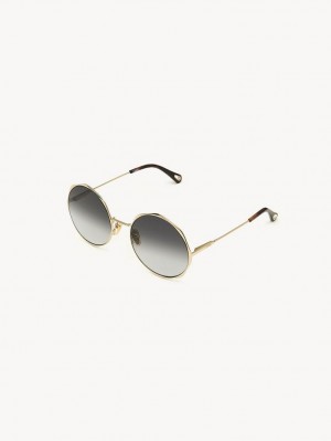 Chloe Honoré Sunglasses GOLD/GRADIENT GREY | CHE-SR14509