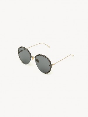 Chloe Idora Sunglasses GOLD / BROWN | CHE-SR14507