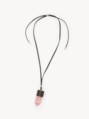 Chloe Jemma Necklaces Brown - Pink 1 | CHE-SR14405