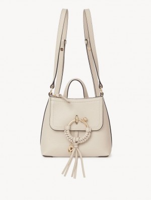 Chloe Joan Backpacks Cement Beige | CHE-SR14793