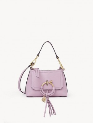 Chloe Joan Mini Shoulder Bags LAVENDER MIST | CHE-SR14686