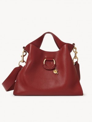 Chloe Joan Small Top Handle Shoulder Bags DREAMY RED | CHE-SR14601