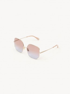 Chloe Joni Sunglasses CORAL/TURQUOISE | CHE-SR14542