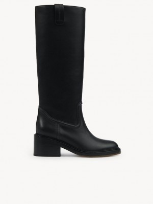 Chloe Mallo High Boots Black | CHE-SR14235