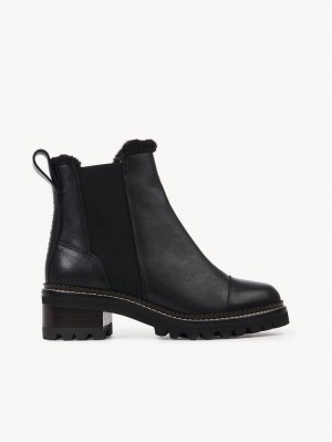 Chloe Mallory Chelsea Boots Black | CHE-SR14873