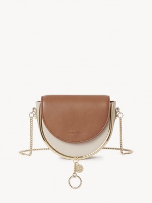 Chloe Mara Evening Crossbody Bags Cement Beige | CHE-SR14717