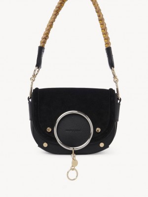 Chloe Mara Shoulder Bags Black | CHE-SR14653