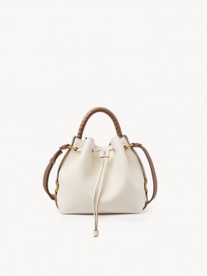 Chloe Marcie Bucket Crossbody Bags MISTY IVORY | CHE-SR13615