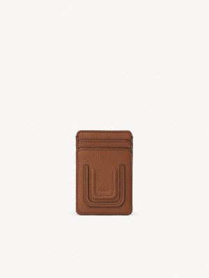 Chloe Marcie Card Holders Tan | CHE-SR14309