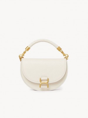 Chloe Marcie Chain Flap Crossbody Bags MISTY IVORY | CHE-SR13619