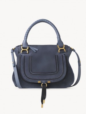 Chloe Marcie Double Carry Crossbody Bags GRAPHITE NAVY | CHE-SR13517