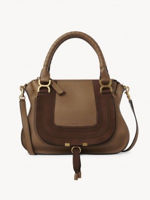 Chloe Marcie Double Carry Crossbody Bags DESERT BEIGE | CHE-SR13600