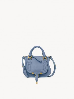 Chloe Marcie Double Carry Mini Bags Shady Cobalt | CHE-SR13724