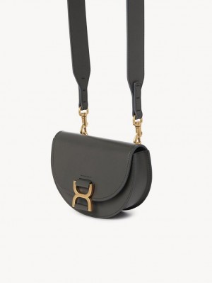 Chloe Marcie Flap Mini Bags Elephant Grey | CHE-SR13711