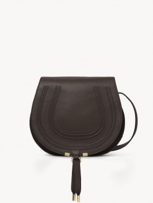 Chloe Marcie Medium Crossbody Bags Bold Brown | CHE-SR13470