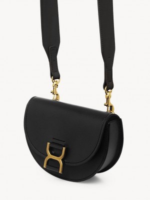 Chloe Marcie Mini Flap Crossbody Bags Black | CHE-SR13588