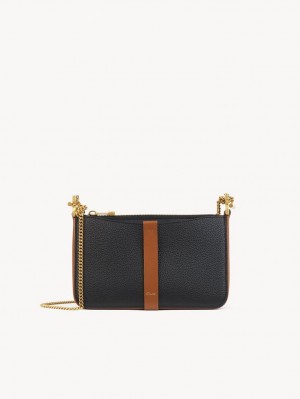 Chloe Marcie Pouch On Chain Mini Bags Black | CHE-SR13704