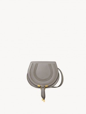 Chloe Marcie Small Crossbody Bags Cashmere Grey | CHE-SR13539