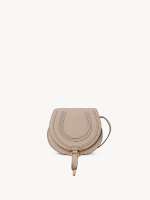 Chloe Marcie Small Crossbody Bags Nomad Beige | CHE-SR13558