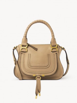 Chloe Marcie Small Double Carry Crossbody Bags MILKY BROWN | CHE-SR13468