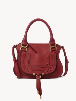 Chloe Marcie Small Double Carry Crossbody Bags REDDISH PINK | CHE-SR13584