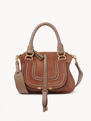 Chloe Marcie Small Double Carry Shoulder Bags Ochre Delight | CHE-SR13440