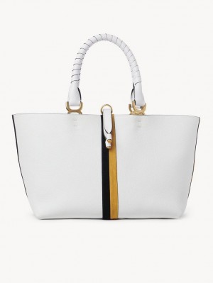 Chloe Marcie Small Tote Bags Multicolor White | CHE-SR13303