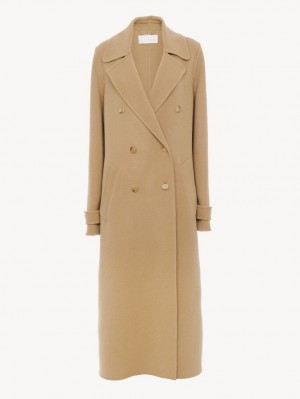 Chloe Masculine Coats Pearl Beige | CHE-SR13817