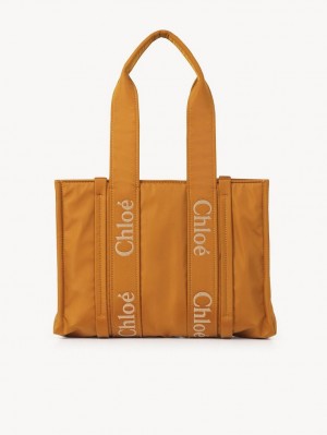 Chloe Medium Woody Tote Bags GOLDEN YELLOW | CHE-SR13287