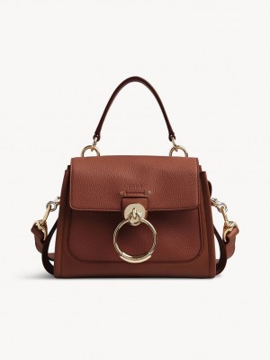 Chloe Mini Tess Day Crossbody Bags Sepia Brown | CHE-SR13479