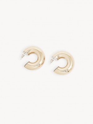 Chloe Nancy Hoop Earrings GOLD COLOR | CHE-SR14355