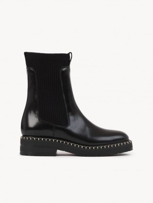 Chloe Noua Ankle Boots Black | CHE-SR14236