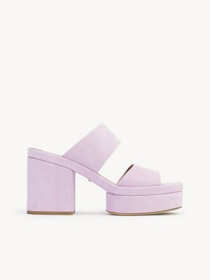 Chloe Odina High-heel Sandals Creamy Lilac | CHE-SR14183