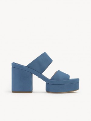 Chloe Odina High-heel Sandals Shady Cobalt | CHE-SR14166