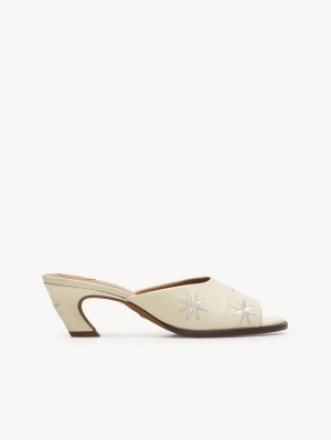 Chloe Oli High-heel Mule Eggshell | CHE-SR14157