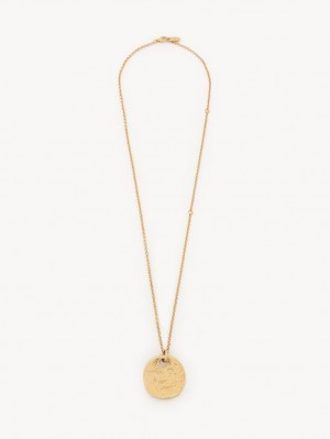 Chloe Penelope Necklaces Bright Gold | CHE-SR14451