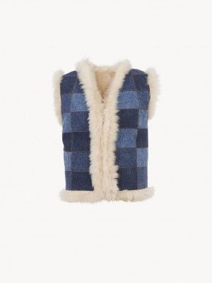 Chloe Reversible Gilet Jackets Iconic Milk | CHE-SR13807