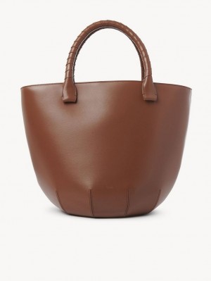 Chloe Sabia Hamper Tote Bags Tan | CHE-SR13370