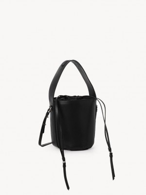 Chloe Sense Bucket Crossbody Bags Black | CHE-SR13532