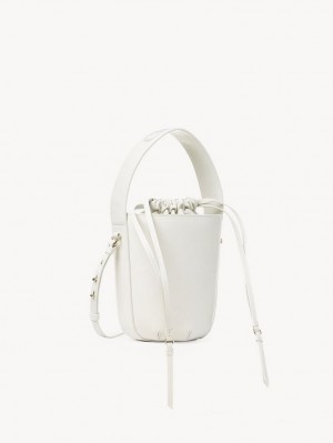 Chloe Sense Bucket Crossbody Bags White | CHE-SR13529